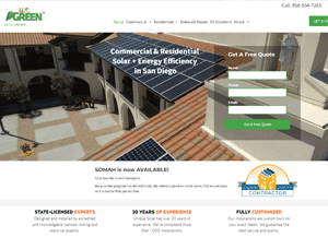 Solar Panel Company Website
